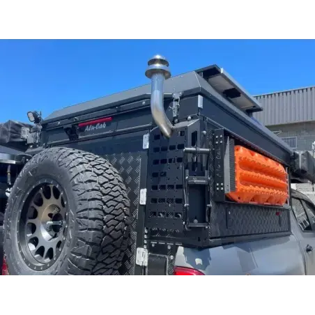 Plaque support d'accessoire Molle à droite pour cheminée pour hardtop camper avec Alu-Cab